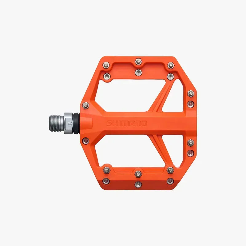 Shimano PD-GR400 Deore Flat Pedals in Orange-3