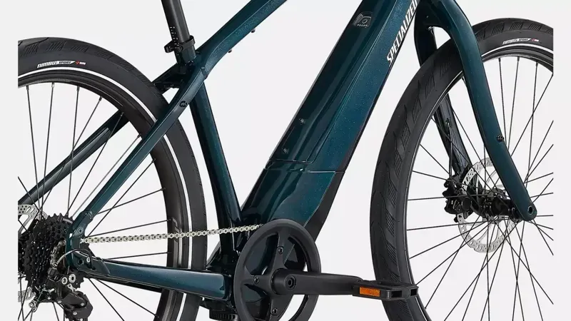 Specialized Turbo Como 3.0 650B eHybrid Bike in Forest Green/Chrome-4