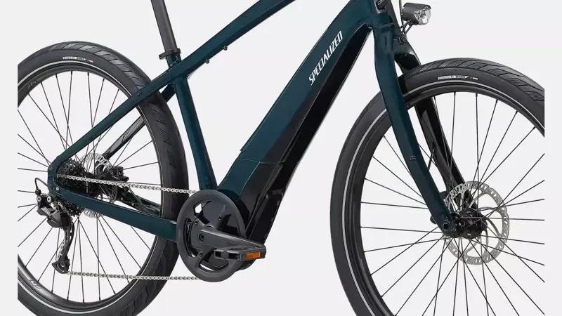 Specialized Turbo Como 3.0 650B eHybrid Bike in Forest Green/Chrome-5