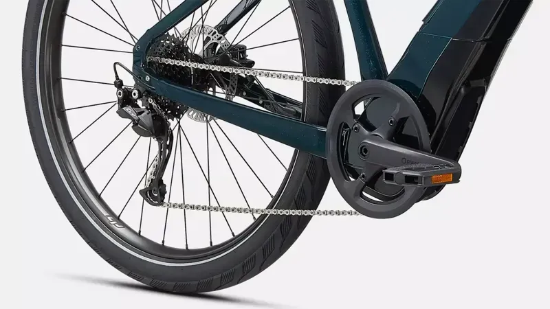 Specialized Turbo Como 3.0 650B eHybrid Bike in Forest Green/Chrome-8