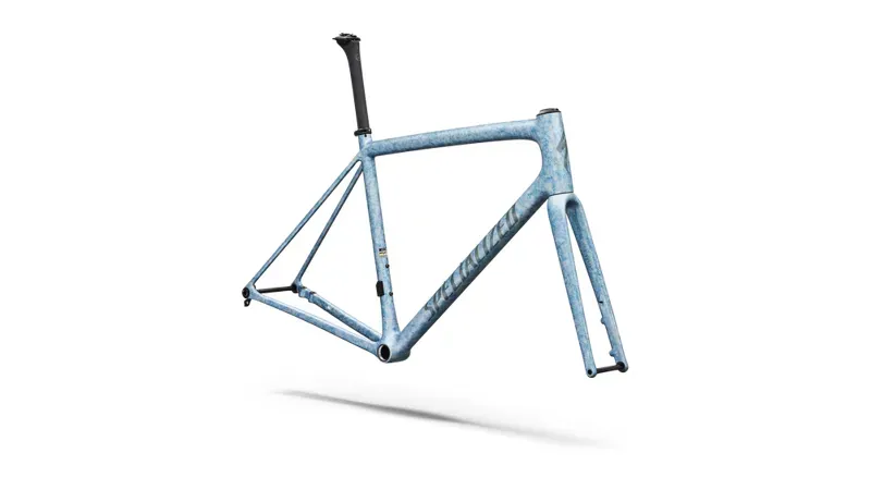 Specialized Aethos 2 Frameset FACT 10r Carbon Frame in Silver Dust/Glacial Blurred Impasto/Charcoal-1