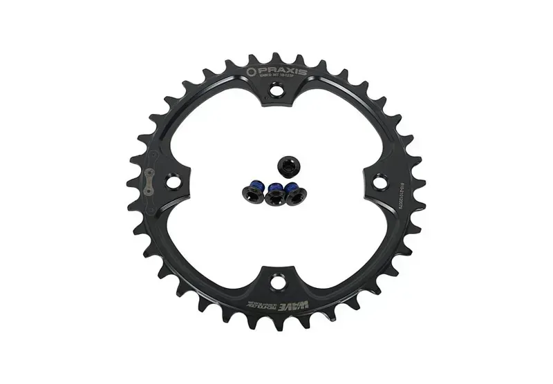 Specialized Tero Praxis 36-tooth 104-bcd Stl. C-ring w/ Bolts in Black-1