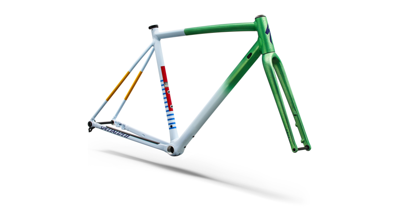 Specialized Crux DSW Frameset in Oasis Tint Silver Morning Mist/Purple Haze-1