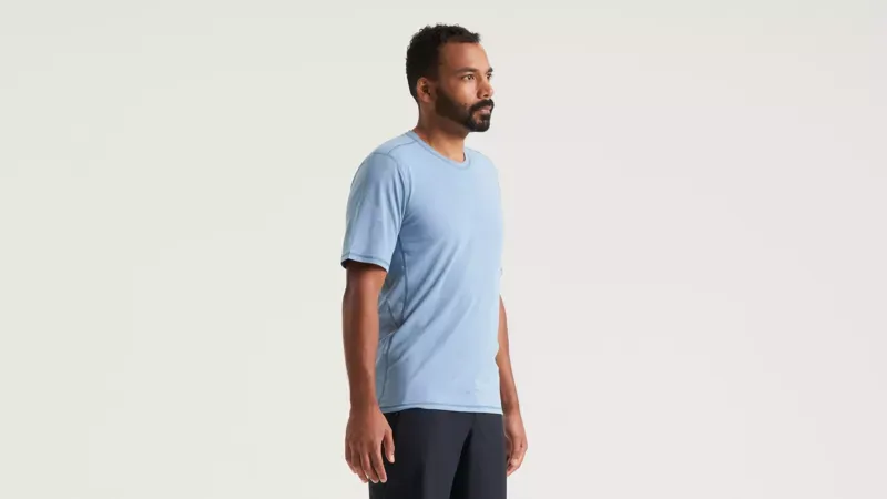 Specialized Men's Traction Short Sleeve Tee in Glacial Blue-3