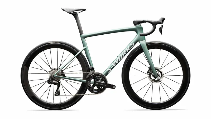 Specialized S-Works Tarmac SL8 Shimano Dura-Ace Di2 Road Bike in Gloss Fjord Metallic-1