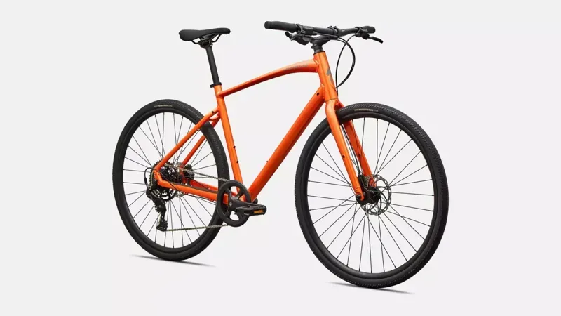 Specialized Sirrus X 2.0 Fitness Bike in Tangerine/Shadow Silver Frost-1