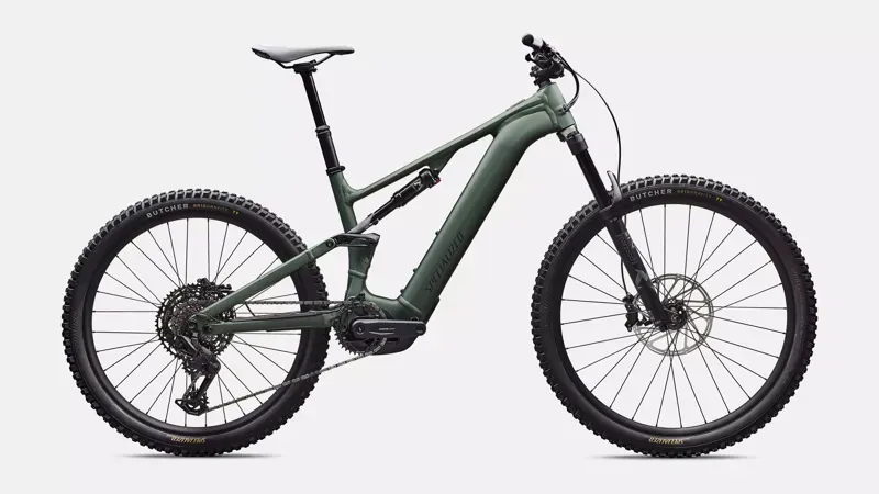 Specialized Turbo Levo 4 Alloy eMTB in Satin Cypress Metallic/Dark Moss Green