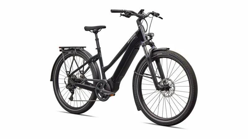 Specialized Turbo Vado 4.0 Step-Through E-Hybrid Bike in Gloss Castblack-1
