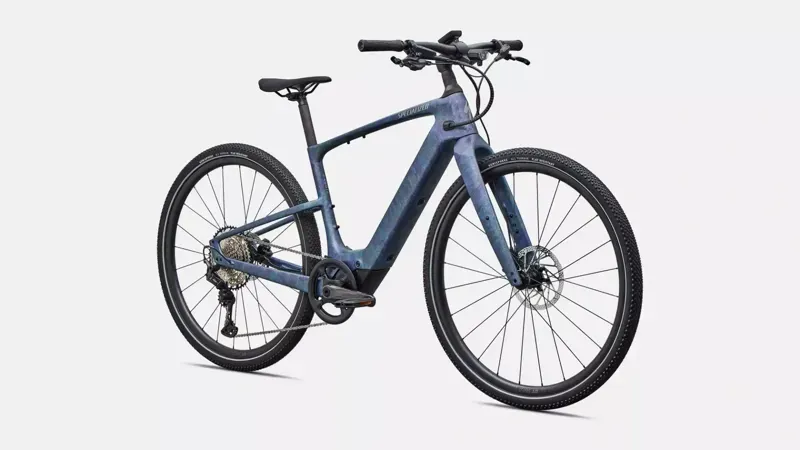 Specialized Turbo Vado SL 2 6.0 Carbon eHybrid Bike in Satin Gray Blue-1