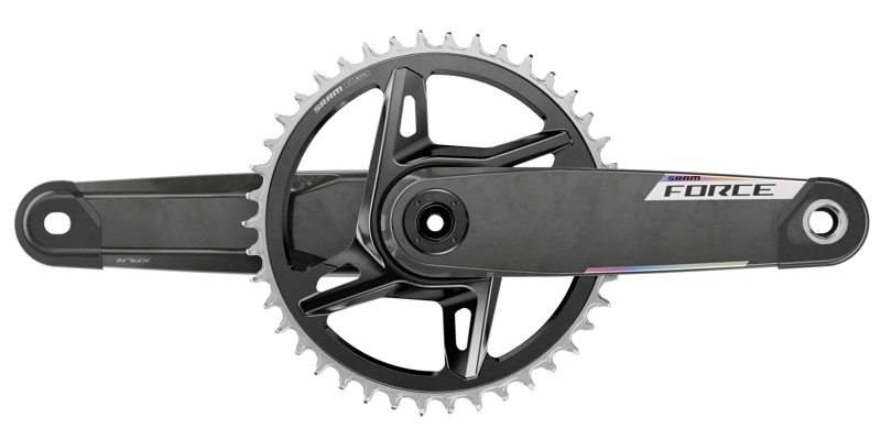 SRAM Force 1x E1 XPLR 160x42mm DM DUB Wide Crankset w/o BB in Black-1