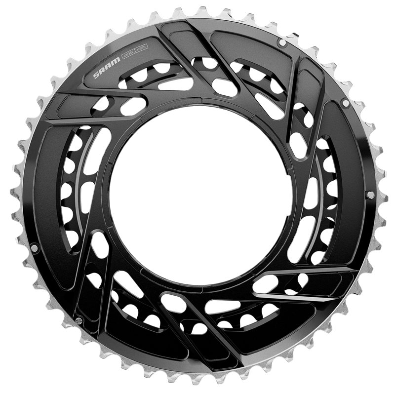 SRAM Force 2x Thread Mount Chainring - 48/35t 12-Speed Thread Mount (For Force E1 AXS PM Spider) Black E1 Black-1