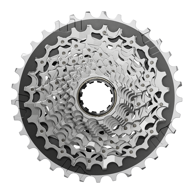 SRAM Force XG-1270 Cassette - 12-Speed 10-36t Silver For XDR Driver Body E1 Silver/Black-4