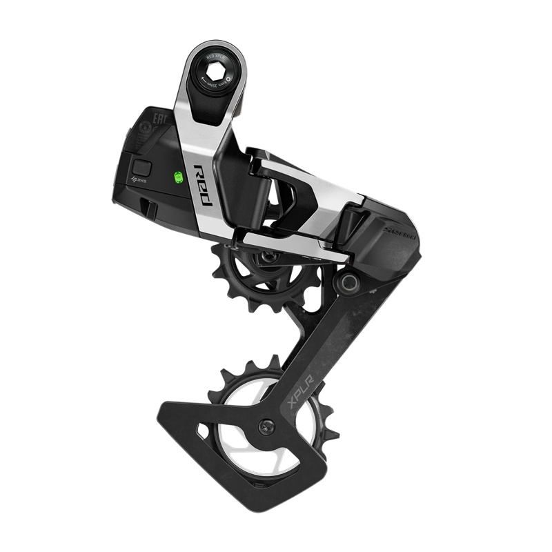 SRAM RED XPLR AXS Rear Derailleur E1 13 in Black/Silver-2