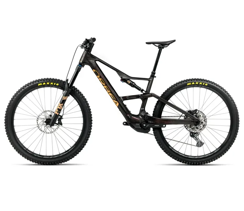 Orbea Rise LT M20 630W eMountain Bike in Cosmic Carbon View/Golden Sand-1