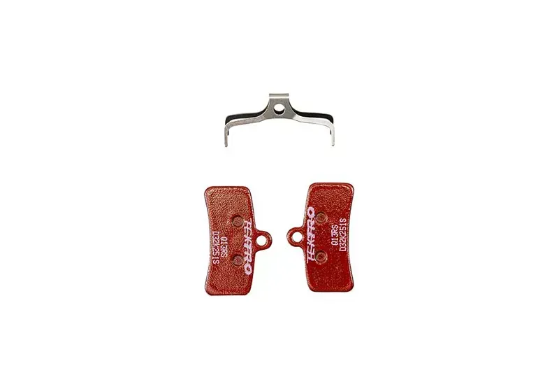 Tektro Q13RS Semi-Metallic Brake Pads for 4-piston Caliper in Red