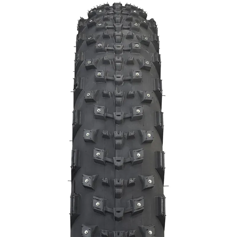45NRTH Dillinger 4 Tire 26 X 4.2 Tubeless Folding Black 120 TPI 168 Large Concave Carbide Aluminum Studs In Black