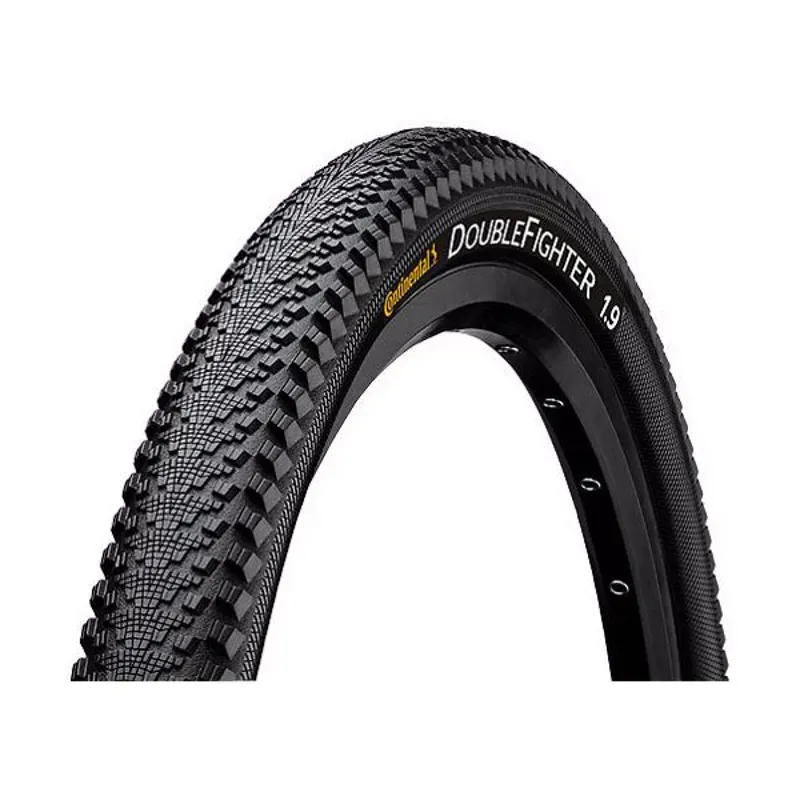 Continental DoubleFighter III Tire - 27.5 X 2.00 Clincher Wire Black Sport Black 27.5 x 2.00