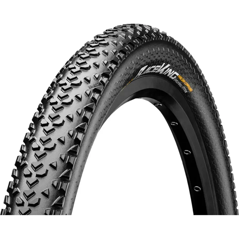 Continental Race King Tire - 26 X 2.20 Tubeless Folding Black PureGrip ShieldWall System E25 Black 26 x 2.20