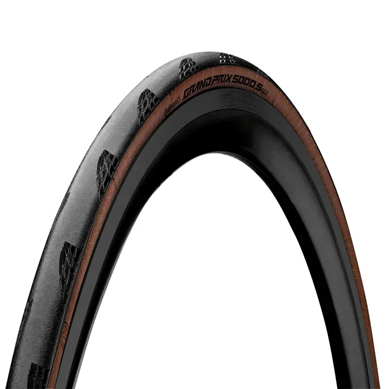 Continental Grand Prix 5000 S TR Tire - 700 X 25 Tubeless Folding Black/Transparent BlackChili Vectran Breaker LazerGrip ACT Black/Transparent 700 x 25