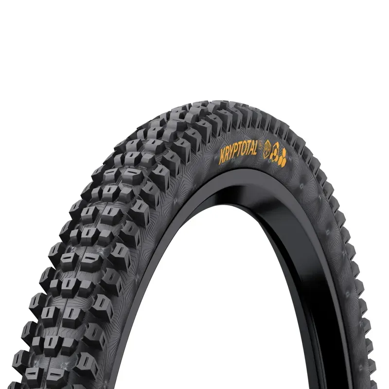 Continental Kryptotal Front Tire - 29 X 2.40 Tubeless Folding Black SuperSoft Downhill Casing E25 Black 29 x 2.40