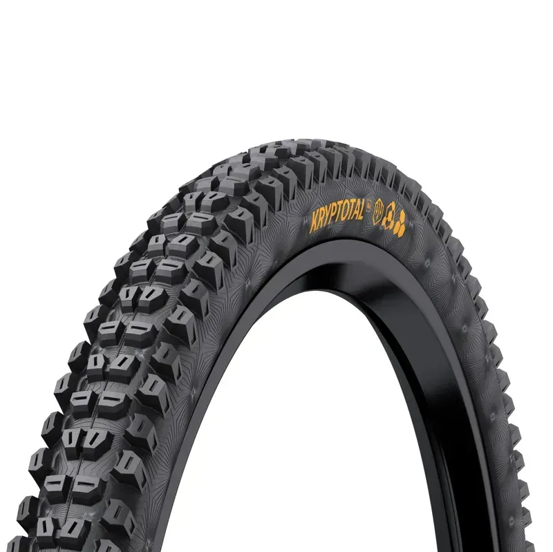 Continental Kryptotal Rear Tire - 29 X 2.40 Tubeless Folding Black SuperSoft Downhill Casing E25 Black 29 x 2.40