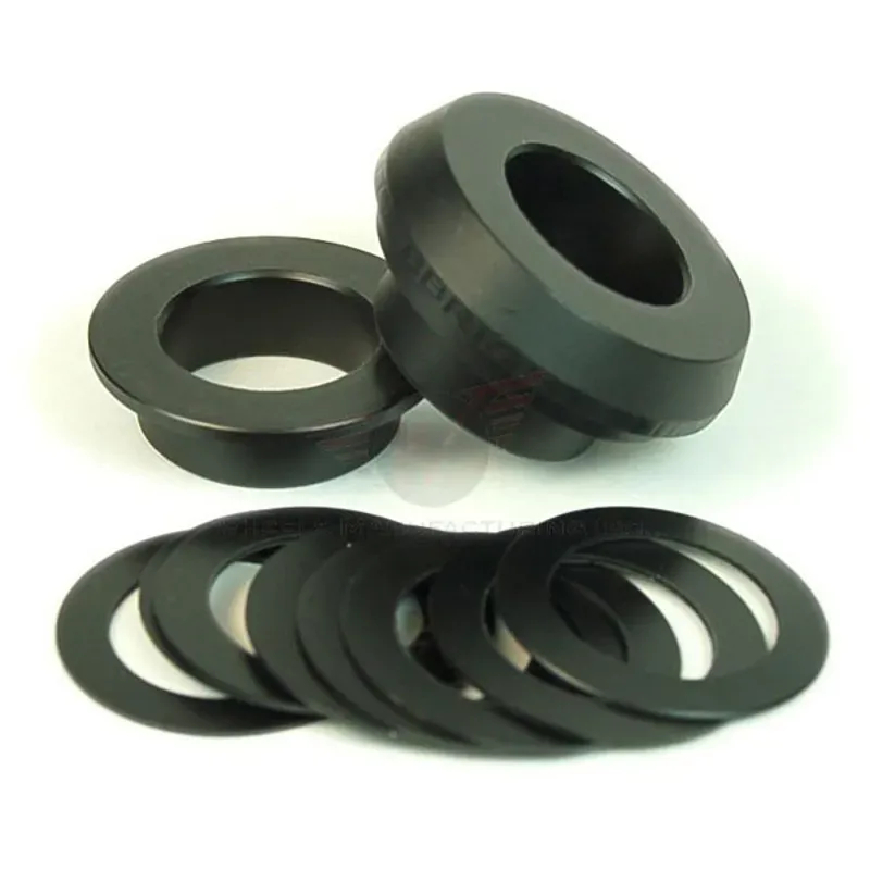 Wheels Manufacturing BBright to Shimano Crank Spindle 24mm Shims in Black