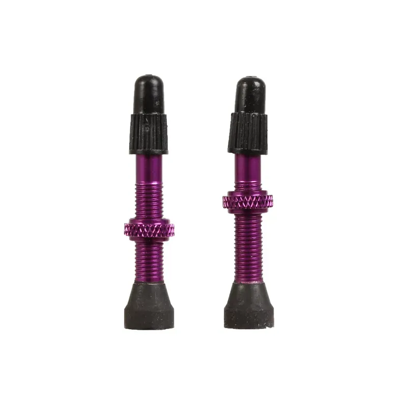 Industry Nine Tubeless 40mm Presta Valve Stem Pair in Purple