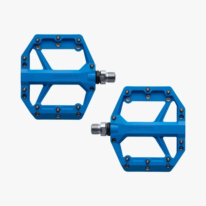 Shimano PD-GR400 Deore Flat Pedals in Blue-2